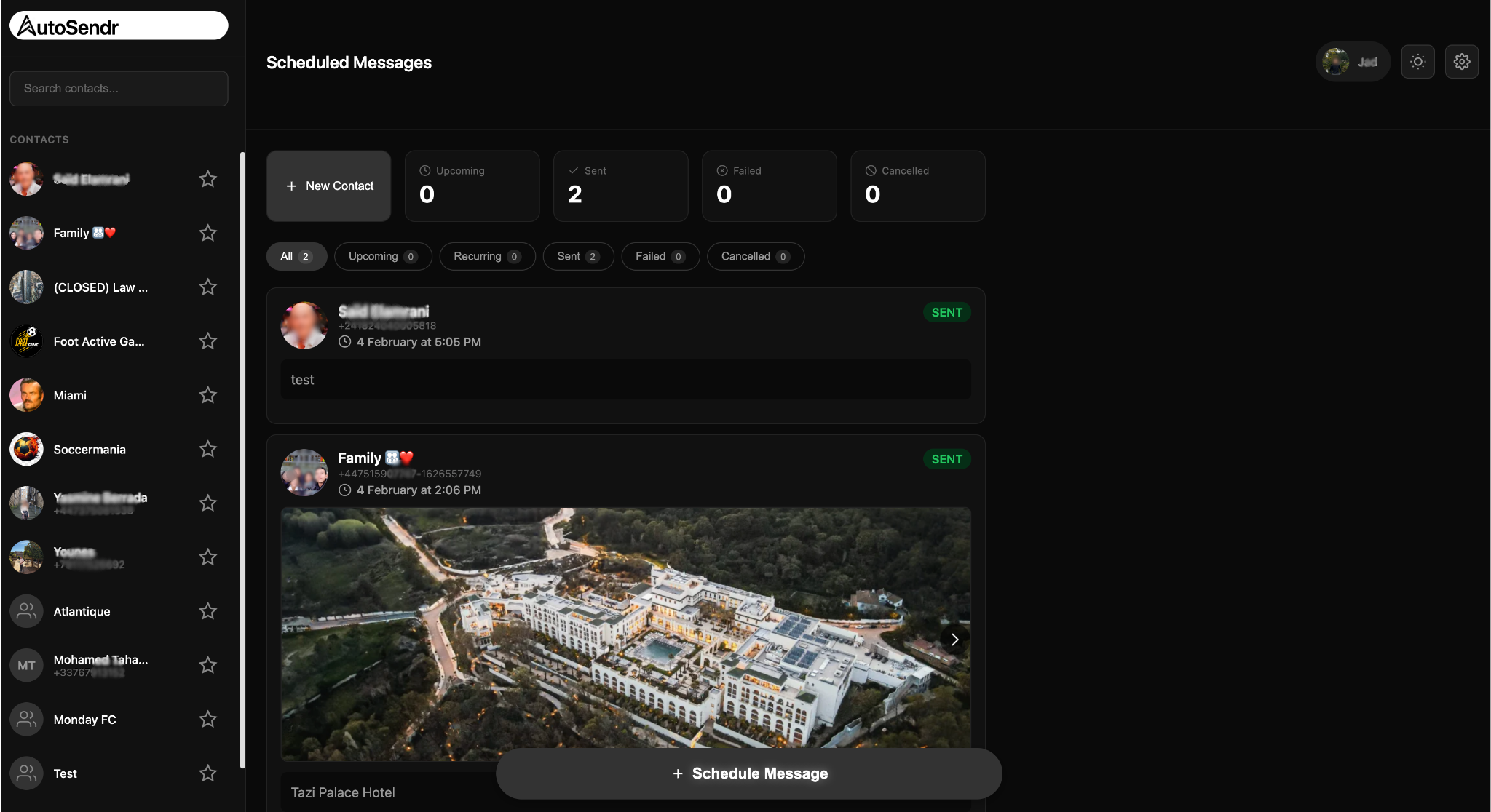 AutoSendr dashboard screenshot